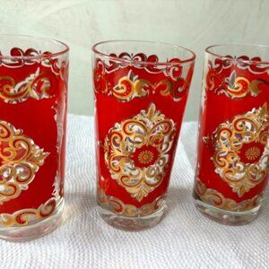 3 Vintage Starlyte Highball Glasses